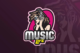 design your music band or dj logo