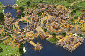 build minecraft castles ,villages ,spawns and hubs