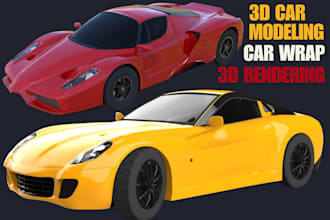 3d car model 3d automotive 3d vehicle 3d car rendering 3d animation 3d printing