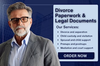 draft divorce paperwork family court child custody and divorce coach