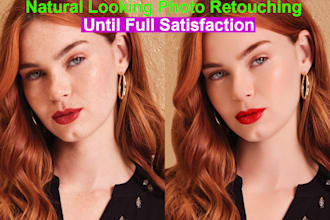 do high end retouching and portrait photo retouching in photoshop