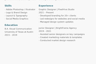 design a modern CV that makes you stand out from the crowd