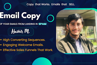 write professional email copy for cold outreach, funnels and sequences