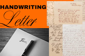 perfectly handwrite any documents, study notes, and letters for you