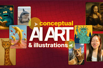 create conceptual ai art and illustrations using midjourney