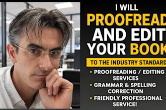 proofread and edit your book to industry standards