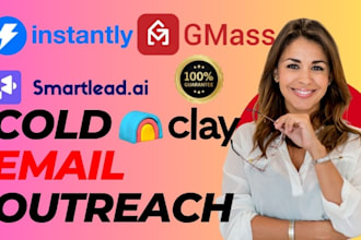 setup instantly ai smartlead ai clay com gmass for cold email outreach