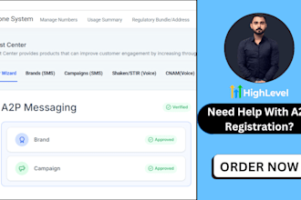 do a2p verification for your highlevel to activate phone number
