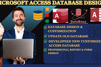 create new or maintain any microsoft access database applications
