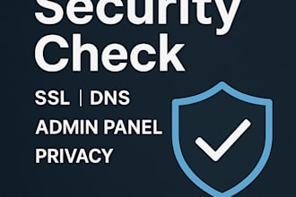 perform a basic website security check and privacy review