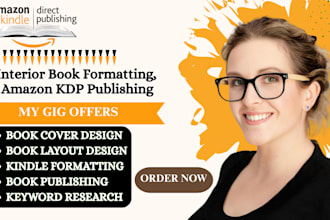 do indesign interior book formatting and publishing for amazon KDP