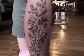 draw custom tattoo design realistic, full sleeve tattoo artist