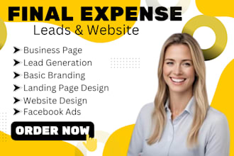 design a final expense insurance website that generates qualified leads