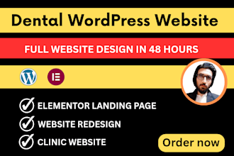 design a responsive dental website on wordpress