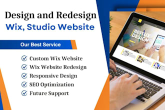 design a custom wix website or redesign a wix studio site