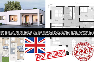 do house extension drawings for your UK planning application and planning advice