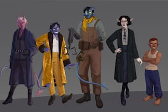 draw your dnd party