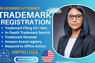 be your licensed US patent trademark attorney file trademark registration amazon