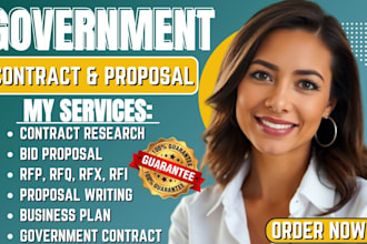 write rfq, rfg, bid proposal, contract research, government contract proposal
