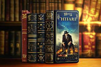 make youre fantasy book or book cover art illustration