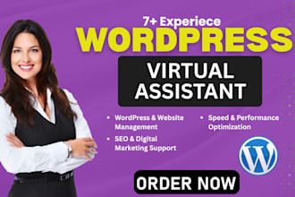 be your reliable virtual assistant, personal administrative, wordpress support