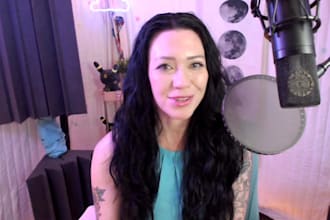 record a pro elearning, online training, or course female voice over narration