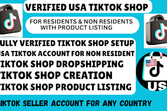 do tiktok shop creation, setup USA tiktok shop for US resident and non resident