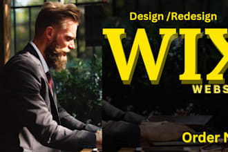 build wix website, wix design, wix redesign, wix landing page