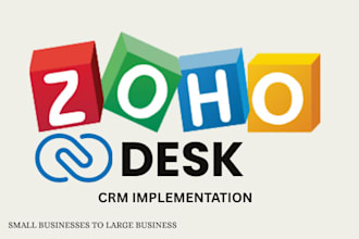 setup zoho desk, zoho crm implementation, zoho creator, zoho