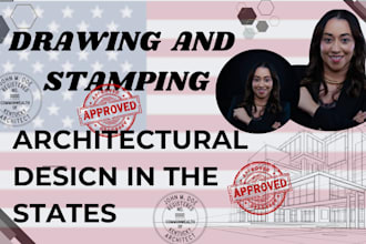 architectural drawing stamped and sealed mep floor plan city permit in USA