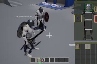 do custom unreal engine game mechanics, combat system, inventory system, vfx cpp