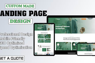 do responsive and modern high converting landing page design