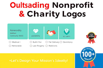 make outstanding nonprofit, charity, welfare, medical, community logo