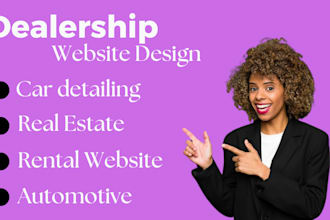 setup high converting wix dealership website, car detailing, automotive website