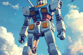 design robots and concept art of futuristic mecha