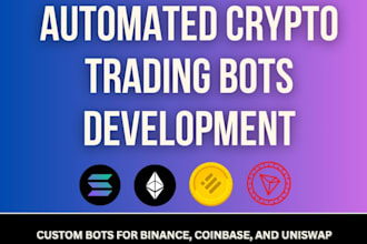 develop auto crypto trading bot solana trading bot volume bot arbitrage trading