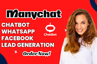 build manychat chatbot whatsapp chatbot facebook chatbot messenger chabot tidio