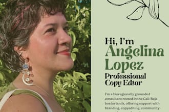 copy edit your documents, essays, articles, or website