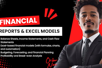 create or analyze your financial reports, balance sheets, and excel models