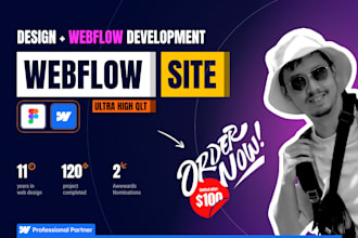 design and develop webflow websites that stand out