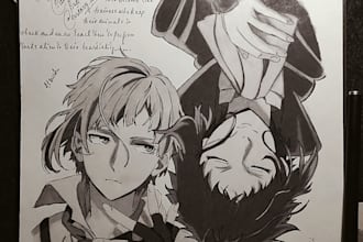 create anime and manga style art for you