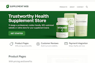design health supplement shop, supplement website, supplement shopify store