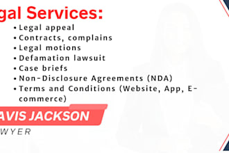 write legal motions, lawsuits, complaints, legal appeal