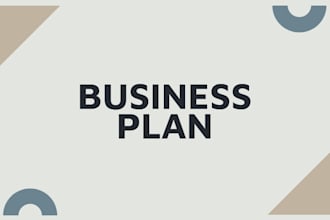 write a professional business plan with financials and market research