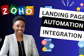 do zoho landing page, zoho automation, zoho integration, zoho