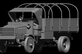 do 3d car modelling, 3d truck model, car design, car rendering, 3d printing