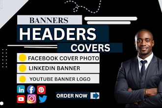 do youtube banner, facebook, twitter, linkedin cover and logo