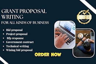 do proposal writing, investor ready business plan for startups, funding budget