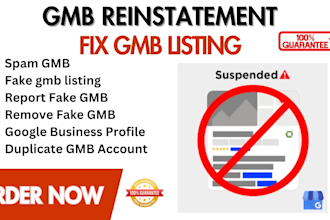 help fix reinstate suspended google my business gmb profile gmb listing verify