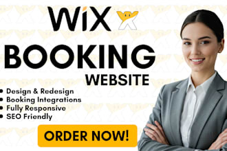 design or redesign your wix booking website with appointments and SEO